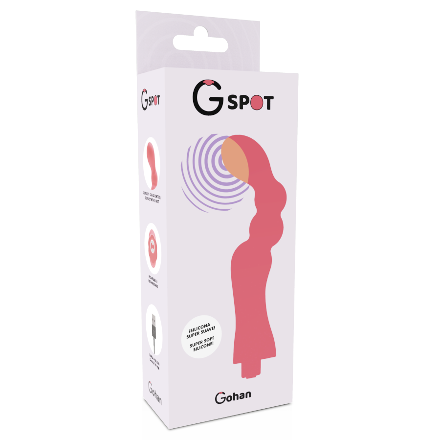 G-Spot Gohan - Massaggiatore curvo - in mano per le dimensioni