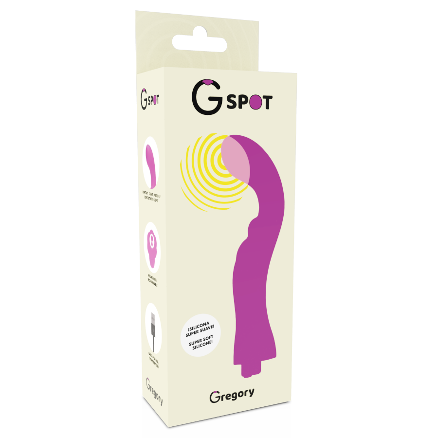 G-Spot Gregory - Massaggiatore curvo - in mano per le dimensioni
