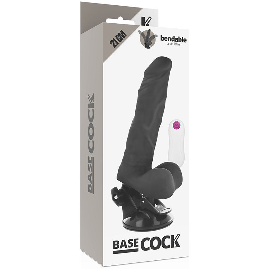 Basecock Articolabile - Massaggiatore con telecomando, colore nero - in mano per le dimensioni