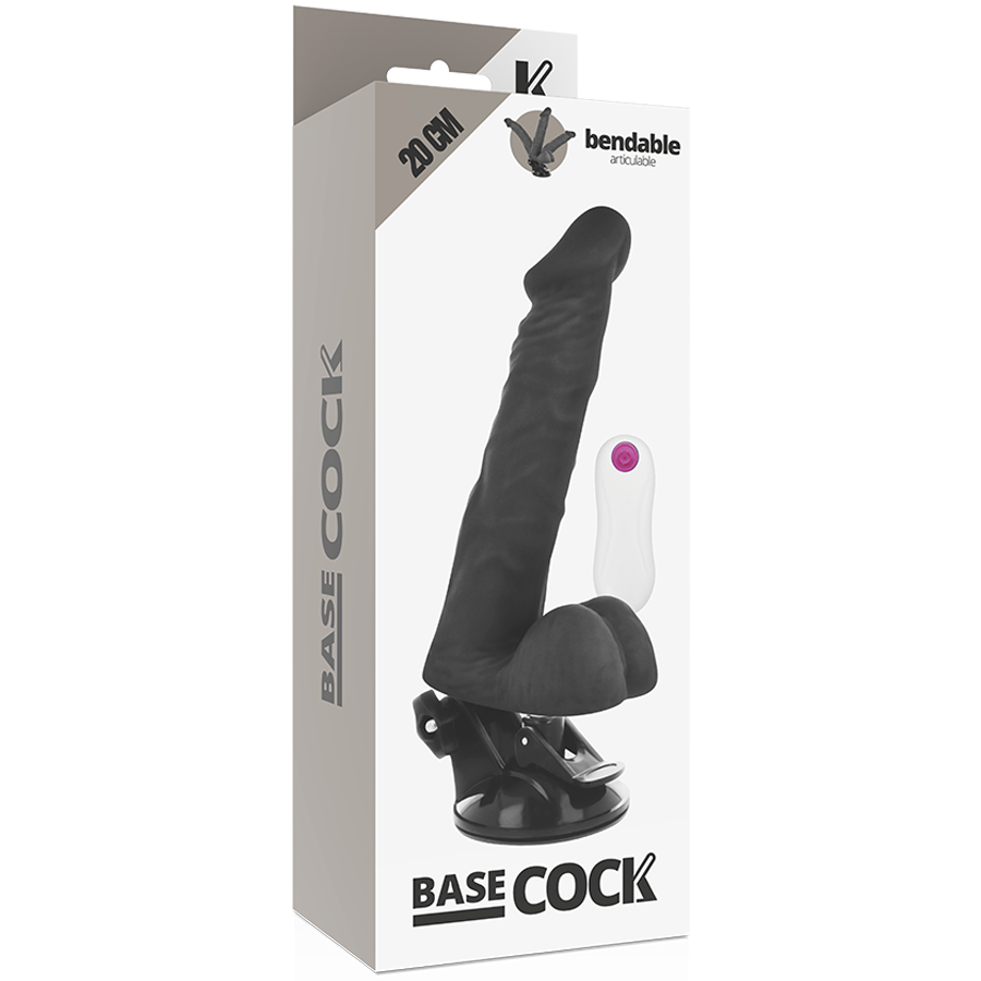 Basecock Articolabile - Massaggiatore con telecomando, colore nero - in mano per le dimensioni