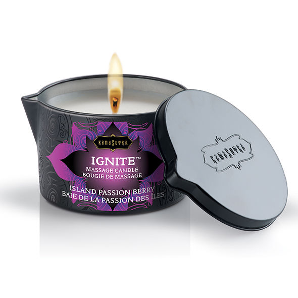 Kamasutra Candela 170 g - Olio da massaggio, kit da 3, colore standard - vista laterale
