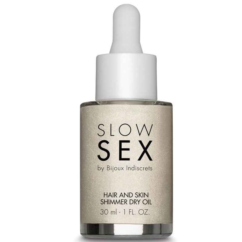 Bijoux Indiscrets Slow Sex 30 ml - Olio da massaggio, kit da 3 - vista laterale