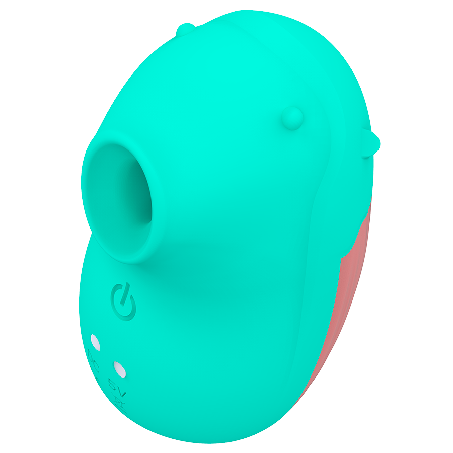 Rithual Shushu 2.0 - Mini massaggiatore, colore acqua - vista laterale