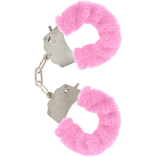 Toyjoy Polsini Furry Fun Bondage - Accessorio intimo, colore rosa - vista laterale