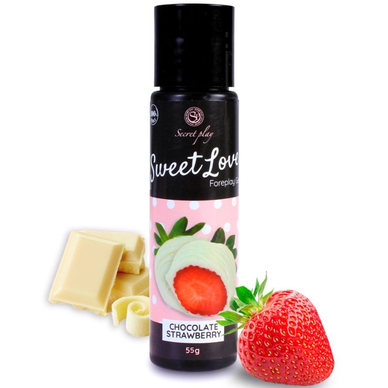 Secretplay Gel Dolce Amore Fragola 60 ml - Lubrificante, kit da 3