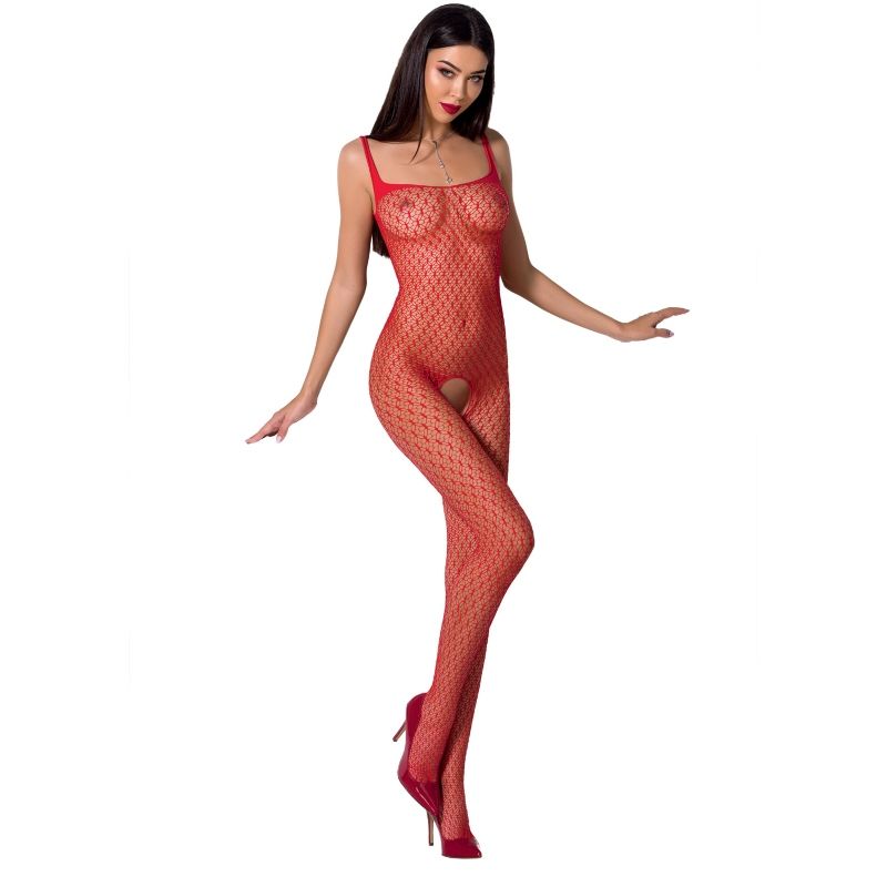 Passion Woman Bs071 - Bodystocking, colore rosso