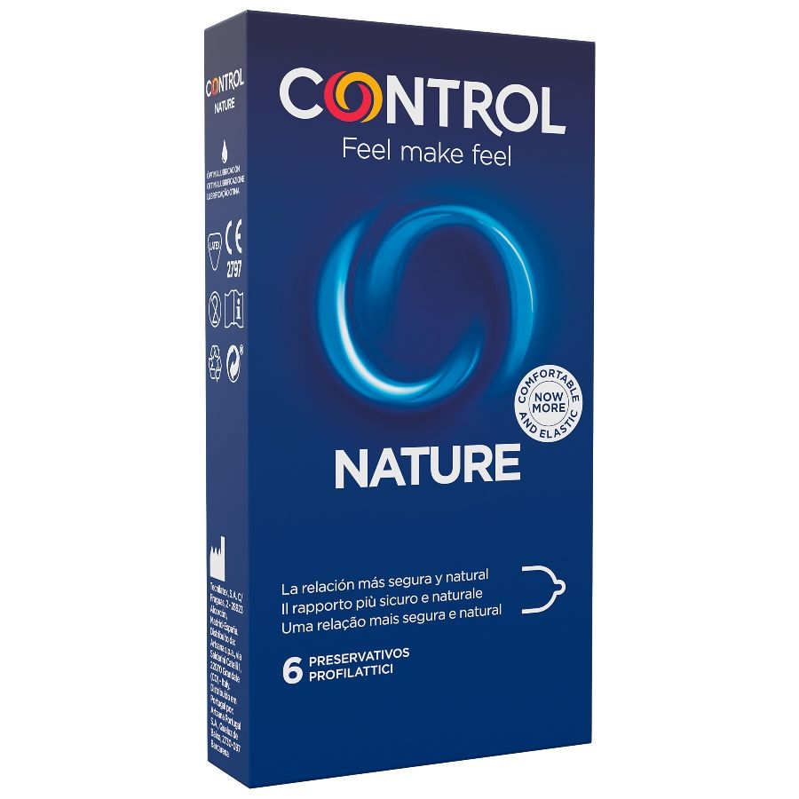 Control Adapta Nature 6 pezzi - Preservativi, kit da 3