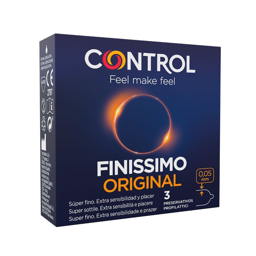 Control Finissimo 3 pezzi - Preservativi, kit da 3