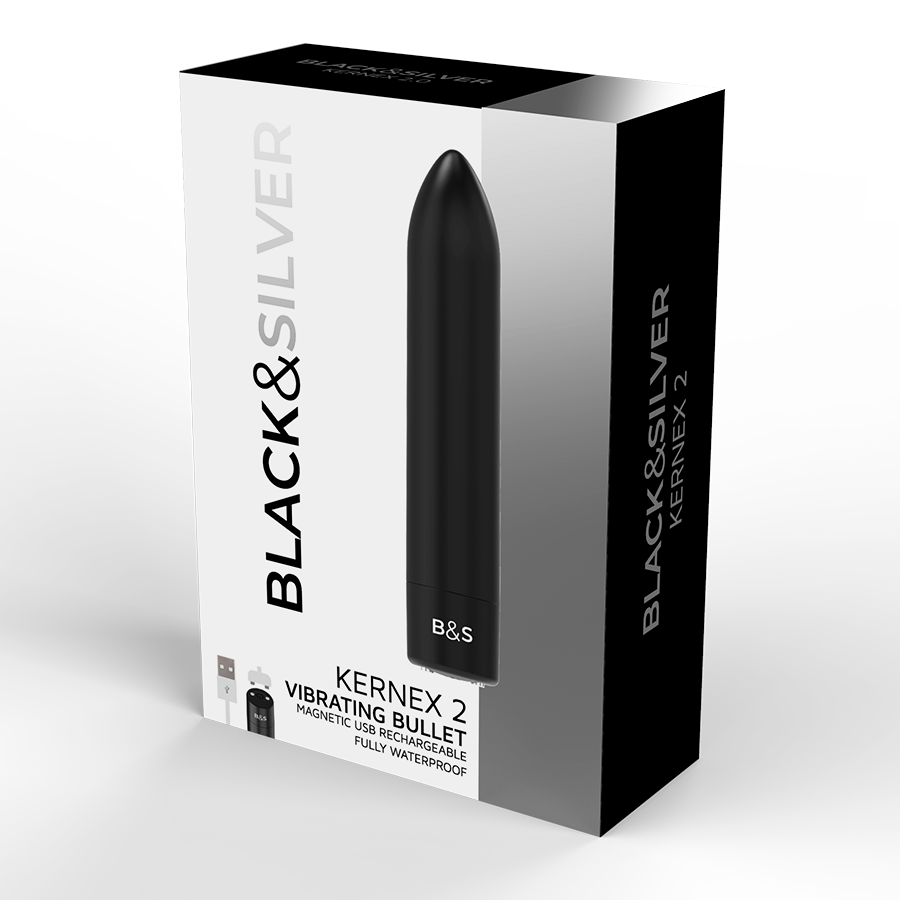 Black&Silver Kernex 2 - Mini massaggiatore - in mano per le dimensioni
