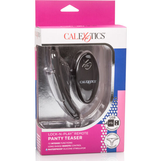 Calexotics XO Remote Lock N Play Panty Teaser - Massaggiatore con telecomando - dettaglio