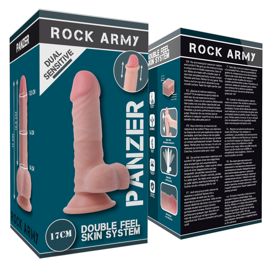 Rockarmy Panzer Dual Density 17 CM O 4.46 CM - Accessorio intimo - vista laterale