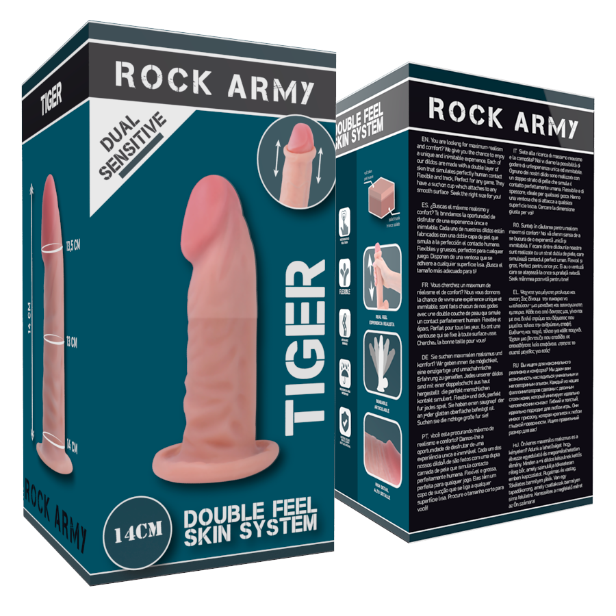 Rockarmy Dual Density Tiger 14 CM O 4.46 CM - Accessorio intimo - dettaglio