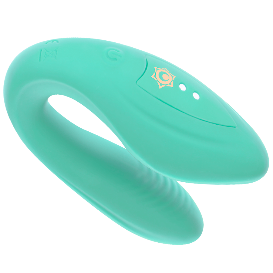 Rithual Kama - Massaggiatore con telecomando, colore acqua - nella confezione