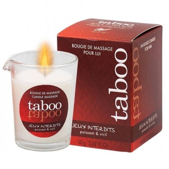 Ruf Taboo Candela - Olio da massaggio, kit da 3