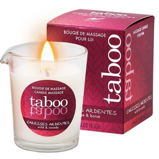 Ruf Taboo Candela - Olio da massaggio, kit da 3