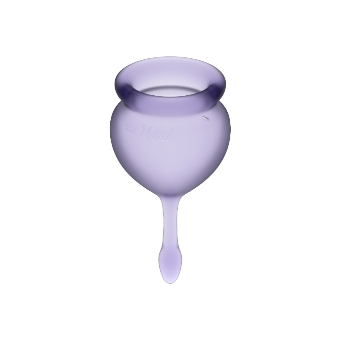 Satisfyer Coppa Mestruale Feel Good - Accessorio intimo, colore lilla - dettaglio