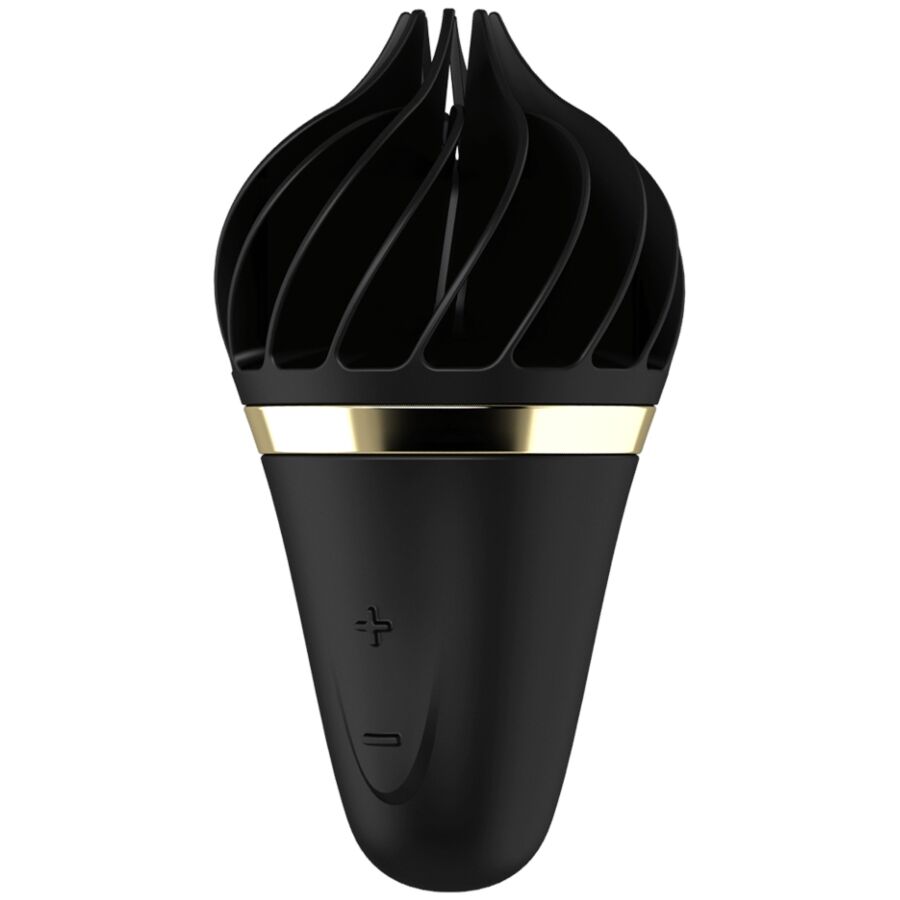 Satisfyer Sweet Treat Spinnator Marrone - Massaggiatore ad aria pulsata, colore nero - vista laterale