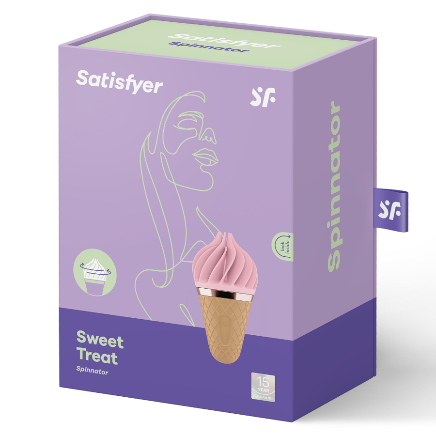 Satisfyer Sweet Treat Spinnator Marrone - Massaggiatore ad aria pulsata, colore rosa - dettaglio