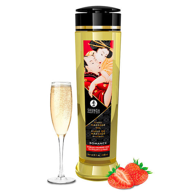 Shunga Romantico 240 240 ml - Olio da massaggio, kit da 3