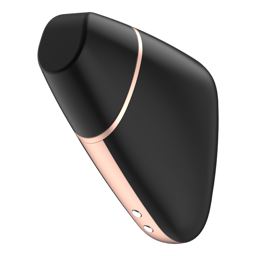 Satisfyer Triangolo Love - Massaggiatore con app, colore nero - vista laterale