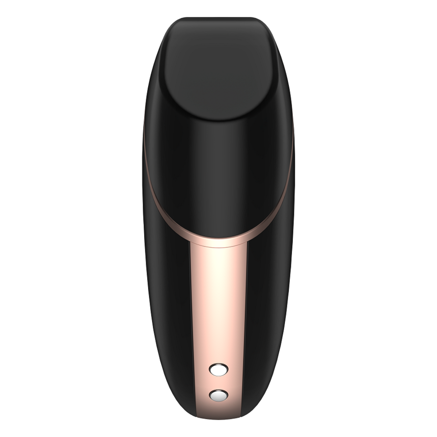 Satisfyer Triangolo Love - Massaggiatore con app, colore nero - in mano per le dimensioni