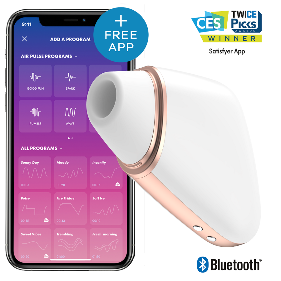 Satisfyer Triangolo Love - Massaggiatore con app, colore bianco