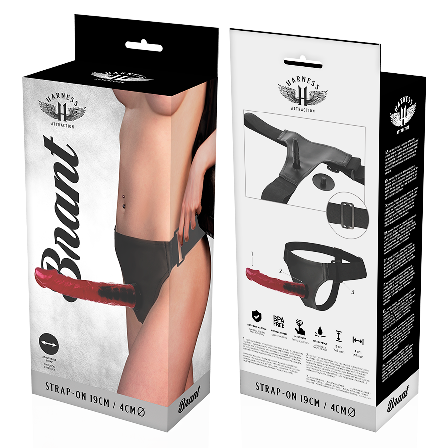 Harness Attraction Rnes Brant 19 CM O 4 CM - Accessorio intimo - vista frontale