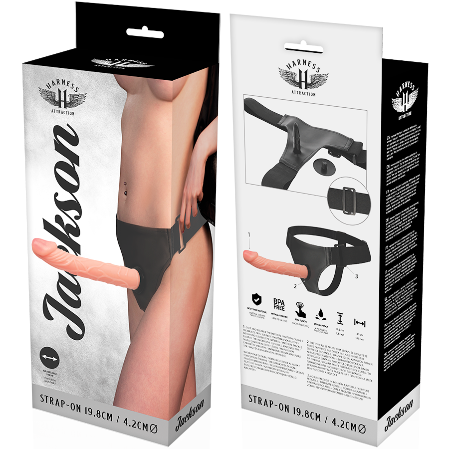 Harness Attraction Rnes Jackson 19.8 CM O 4.2 CM - Accessorio intimo - retro