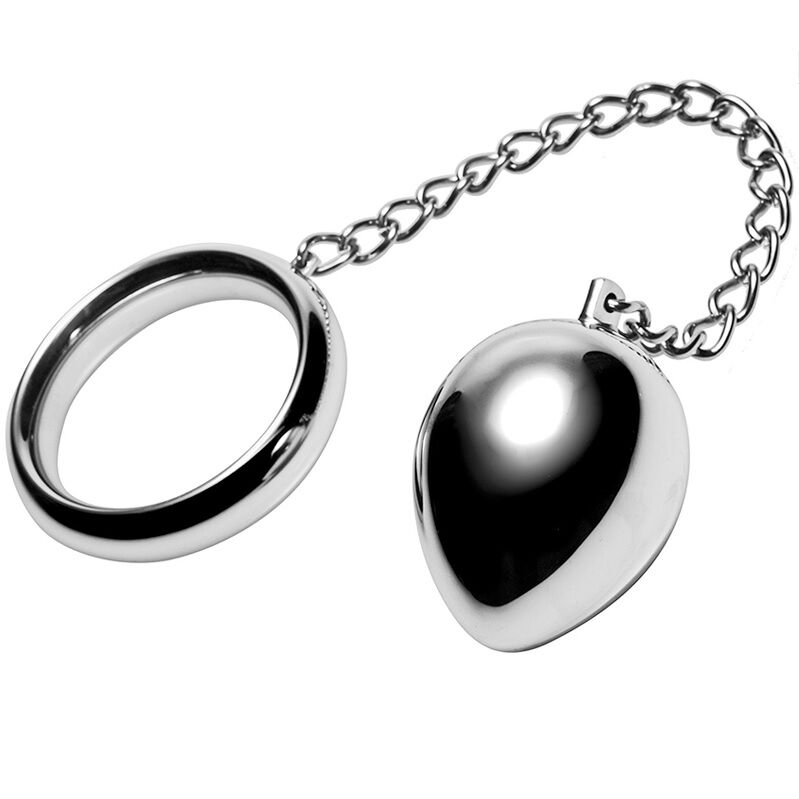 Metal Hard Cock 45mm + Catena - Accessorio intimo