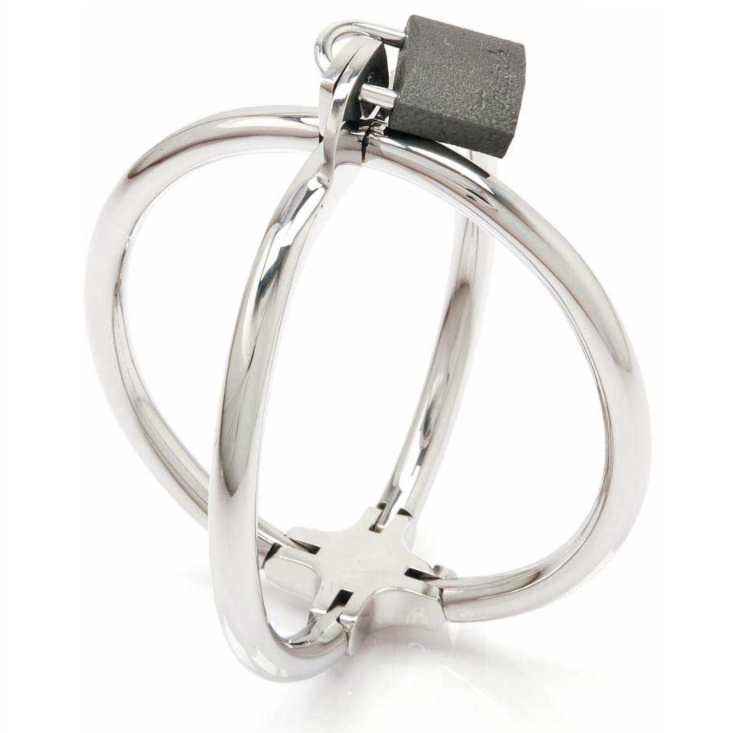 Metal Hard Fermamanette Criss Cross - Accessorio intimo
