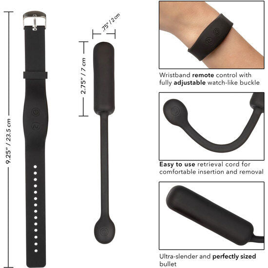Calexotics Braccialetto Remote Petite Bullet - Massaggiatore con telecomando - vista laterale