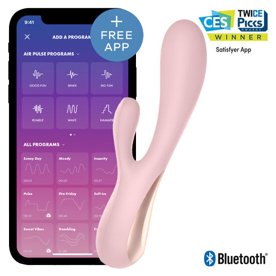 Satisfyer Mono Flex - Massaggiatore con app, colore rosa