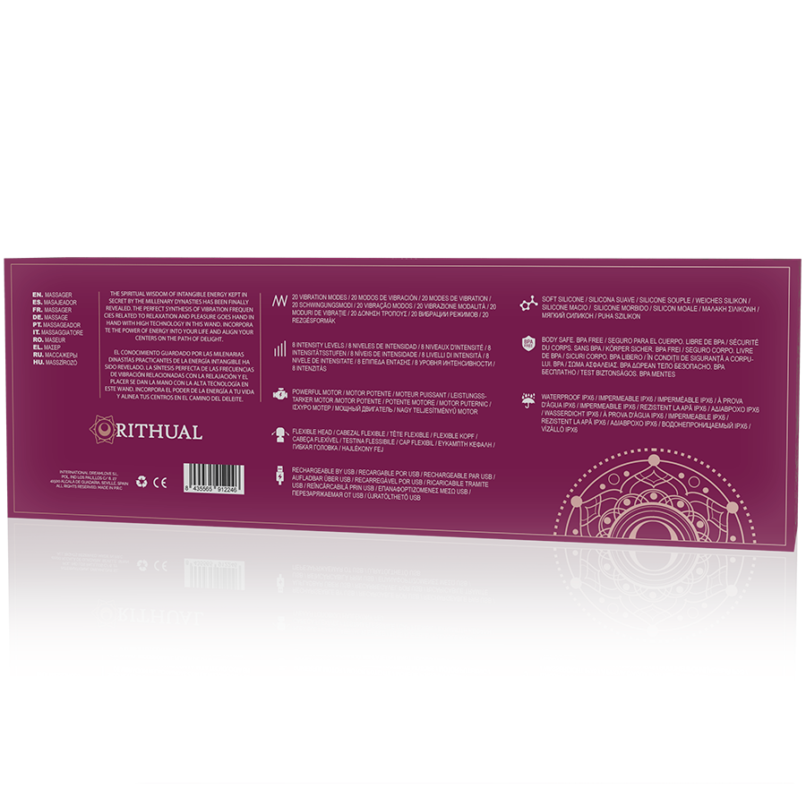 Rithual Potente Bacchetta - Massaggiatore, colore orchidea - retro