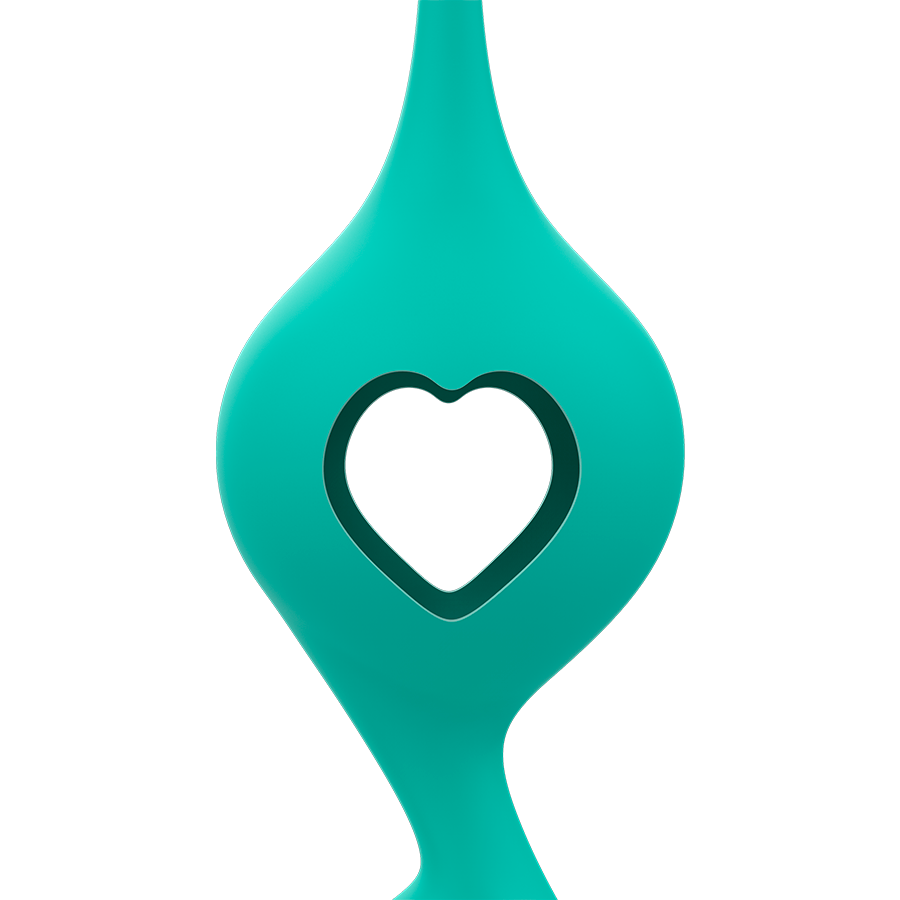 Rithual Allenamento Pelvico Dellorchidea Deva - Palline Kegel, colore acqua - retro