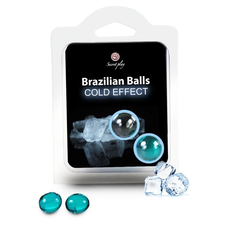 Secretplay Palline Brasiliane Effetto Freddo 2 pezzi - Lubrificante, kit da 3