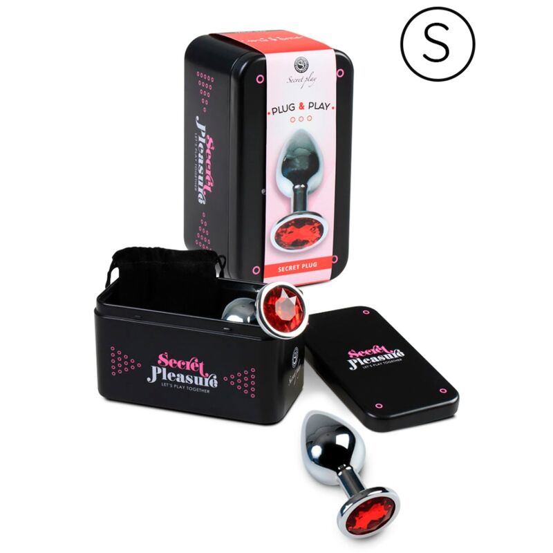 Secretplay Plug - Accessorio intimo, colore rosso - vista laterale