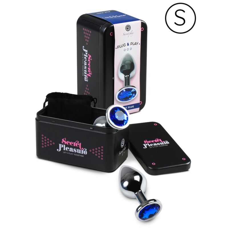 Secretplay Plug - Accessorio intimo, colore blu - vista laterale