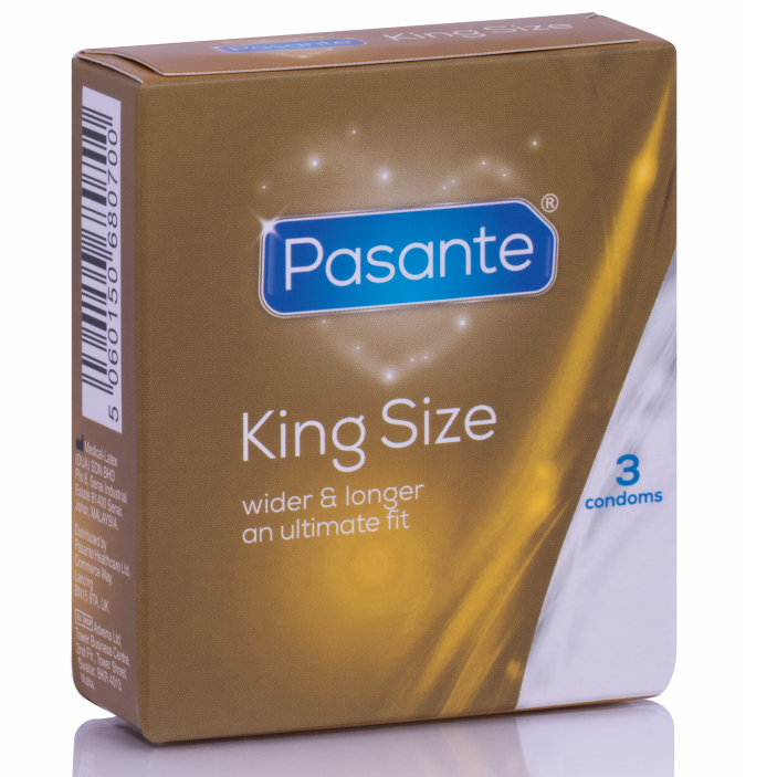 Pasante King Size 3 Unit - Preservativi, kit da 3