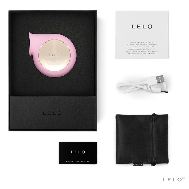LELO Sila - Massaggiatore ad aria pulsata, colore rosa - vista laterale