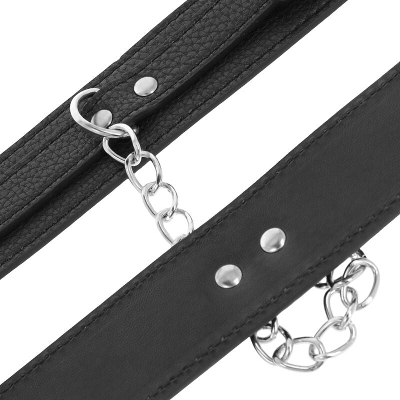 Darkness Manette - Accessorio intimo, colore pelle strutturata nera - dettaglio