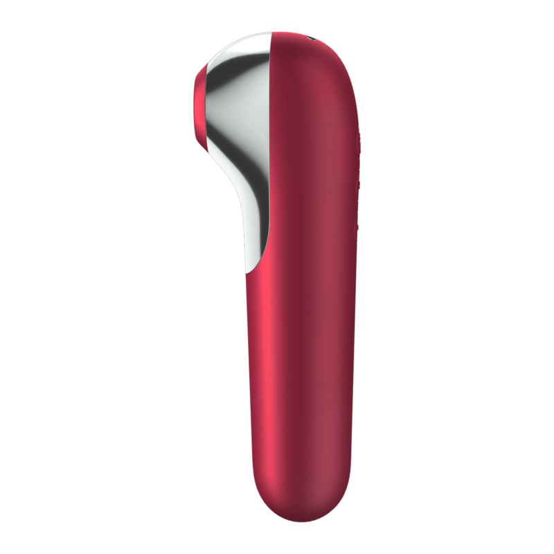Satisfyer Ventosa Dual Love - Massaggiatore con app - vista laterale