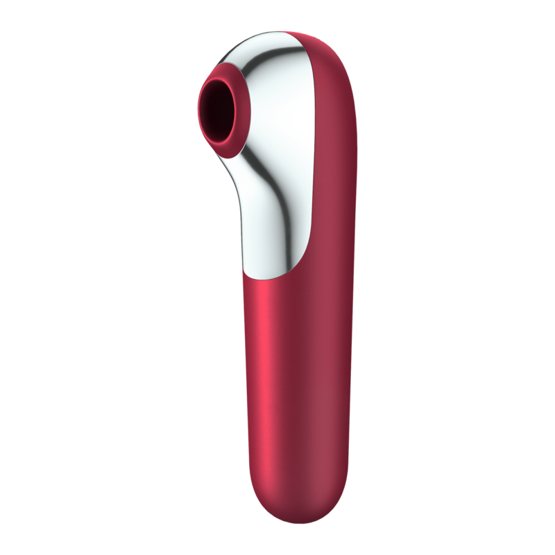 Satisfyer Ventosa Dual Love - Massaggiatore con app - in mano per le dimensioni