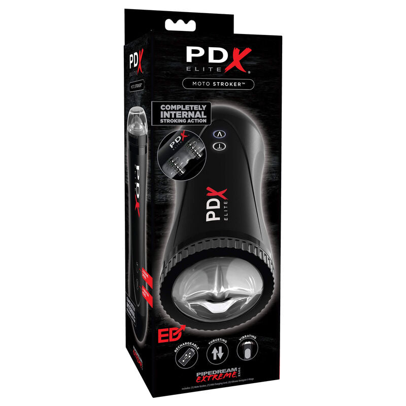 Pdx Elite Moto Stroker - Dispositivo per uomo - in mano per le dimensioni