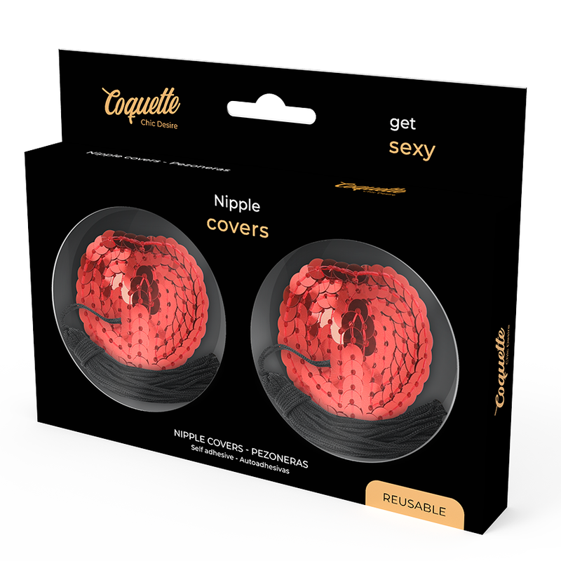 Coquette Chic Desire Copri Capezzolo - Lingerie, colore rosso - nella confezione