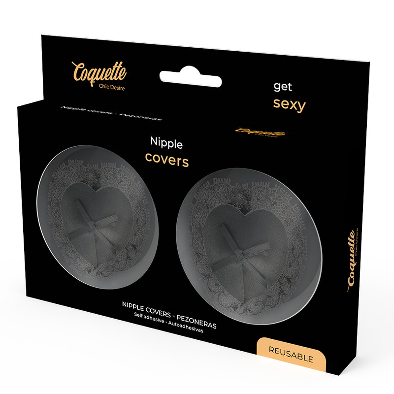 Coquette Chic Desire Copri Capezzoli - Lingerie, colore nero - nella confezione