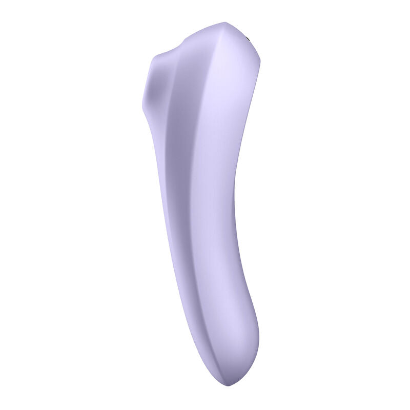 Satisfyer Dual Pleasure Air Pulse Mauve - Massaggiatore con app - in mano per le dimensioni