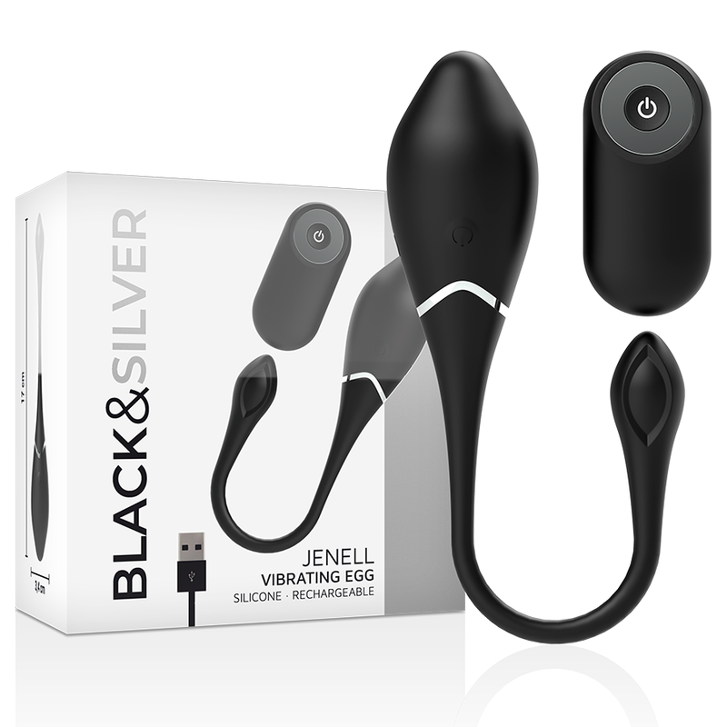 Black&Silver Jenell - Massaggiatore con telecomando