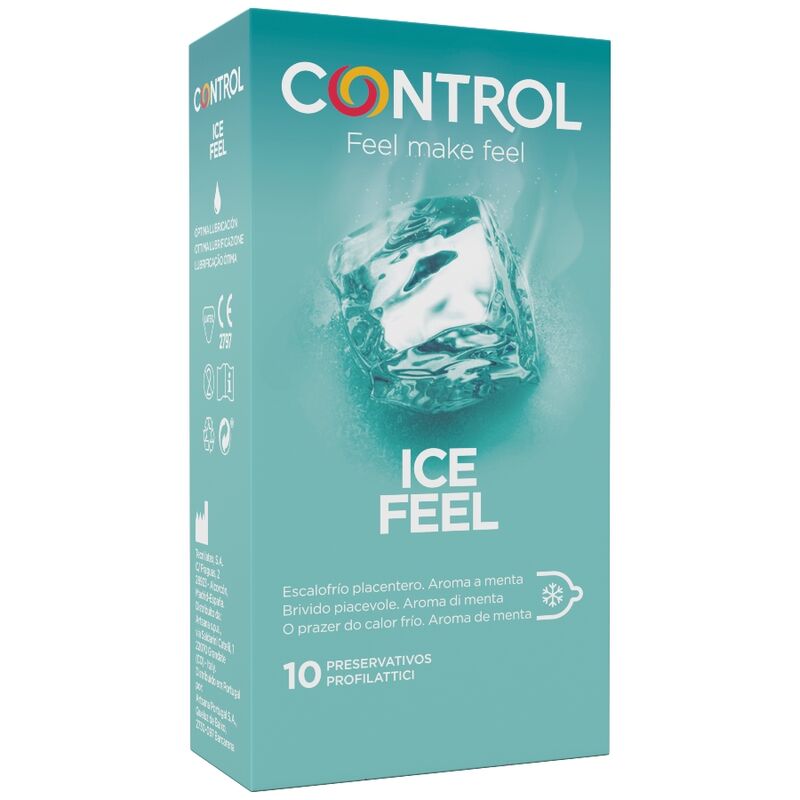 Control Effetto Ice Feel Cool 10 pezzi - Preservativi, kit da 3