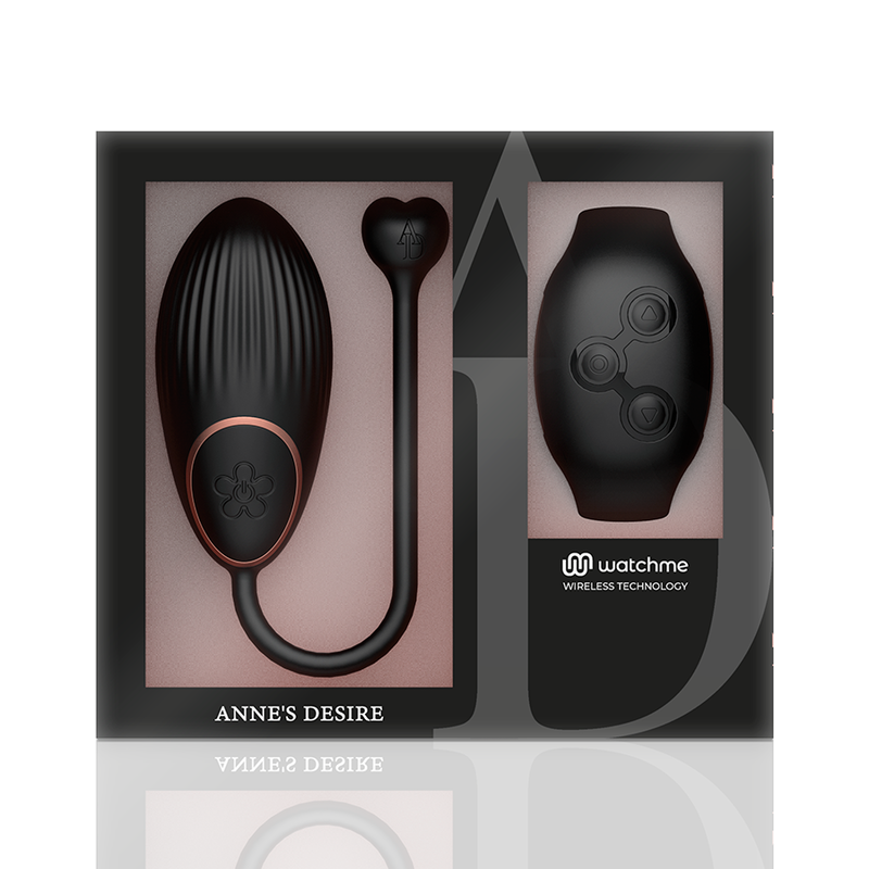 Anne'S Desire Egg Tecnologia - Massaggiatore con telecomando, colore nero - vista laterale
