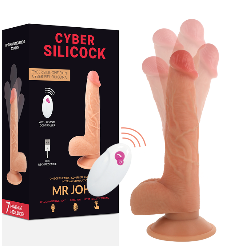 Cyber Silicock MR John 23.88 CM O 4.3 CM - Massaggiatore con telecomando